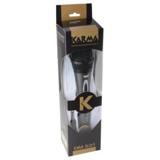 KARMA ITALIANA DM 531 Microphone Gris Microphone De Karaoké EUR 19